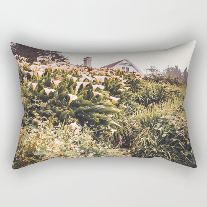 Oregon Coast Fog Rectangular Pillow