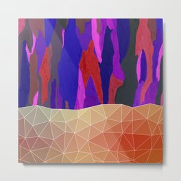 Abstract Colorful Pastel look Design Metal Print