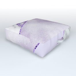 Lavender with grey marble Outdoor Floor Cushion