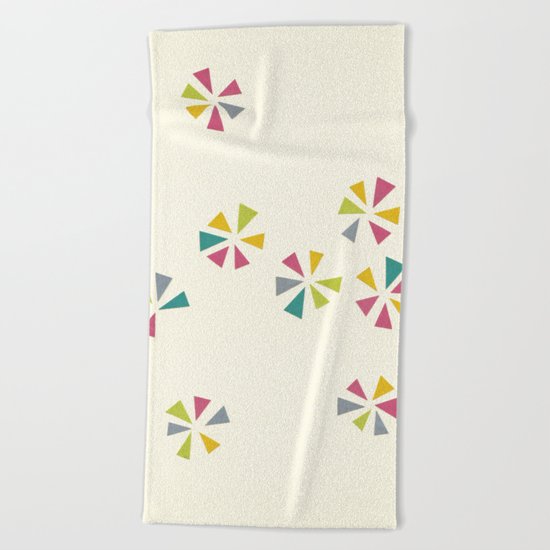 Colour Wheels Beach Towel