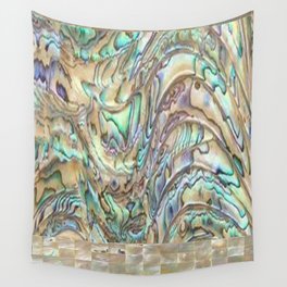 Abalone Turquoise Shell Art Design | Saletta Home Decor Wall Tapestry