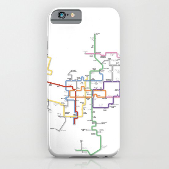 Minneapolis Skyway Map iPhone & iPod Case