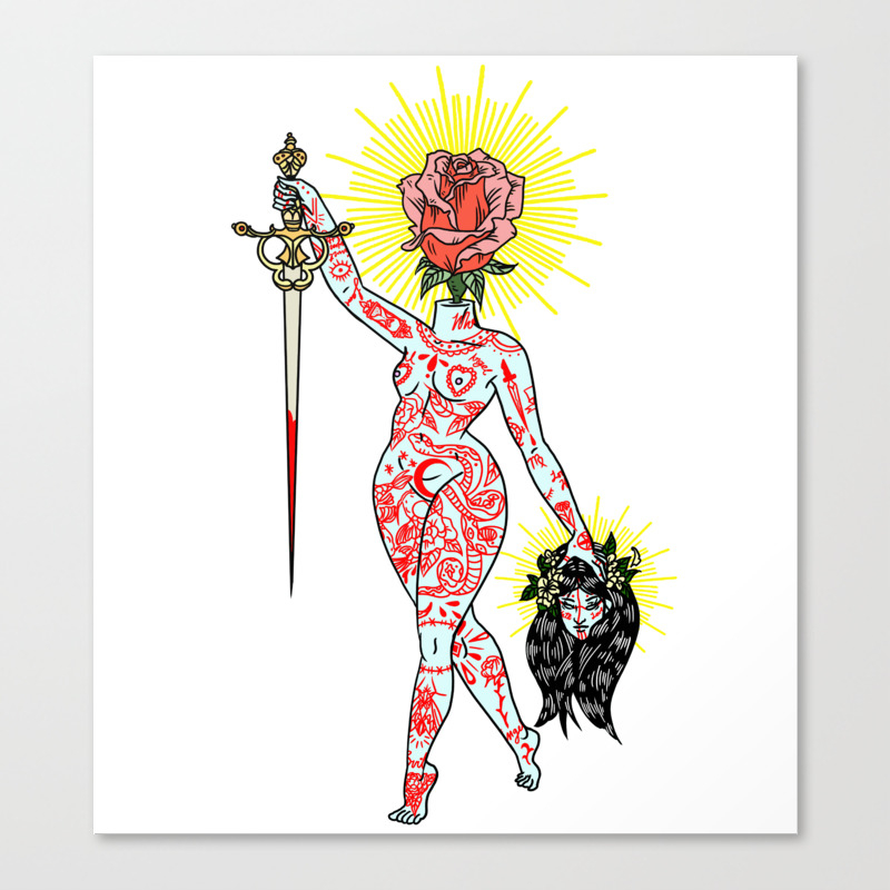 You Are Your Own Worst Enemy Canvas Print By Smelly Art Society6