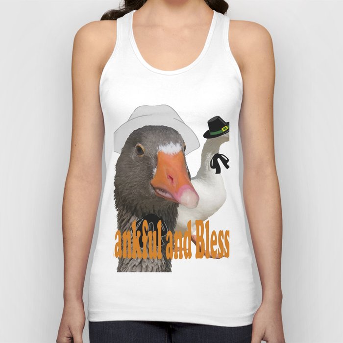 Thankful and Blessed Thanksgiving Pilgrims Tank Top
