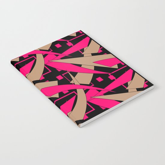 Creative abstract pattern . Geometric shapes .4 Notebook