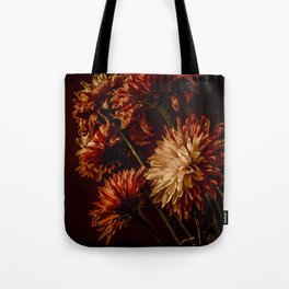 Antiqued Tote Bags Society6 Chrysanthemum Tote Bag