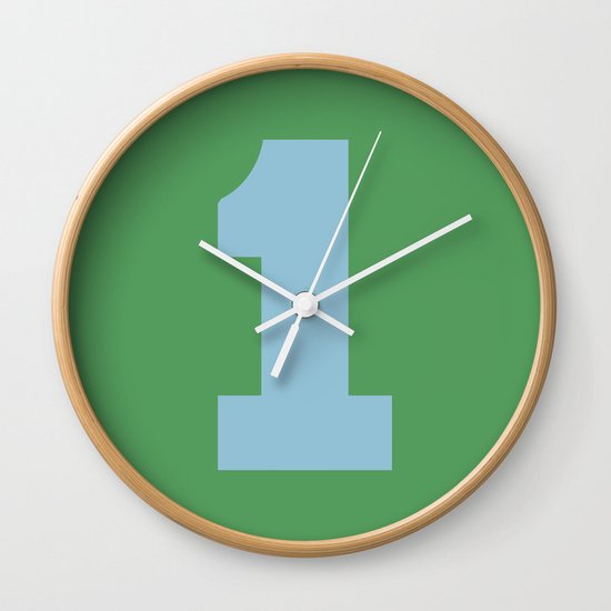 Number 1 Wall Clock
