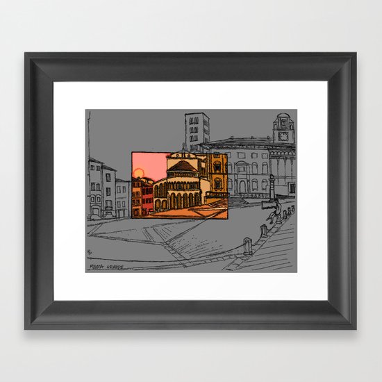 Piazza Grande Framed Art Print