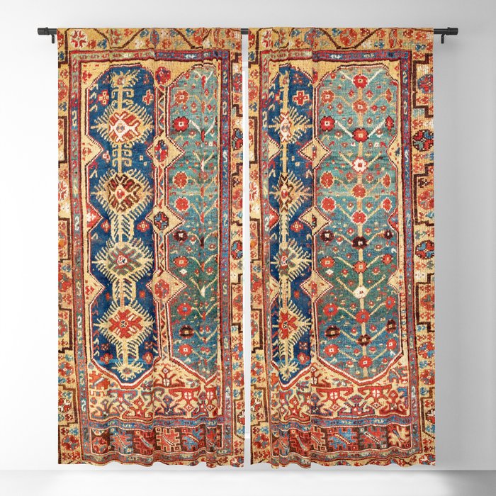 Megri Southwest  Anatolian Rug Print Blackout Curtain
