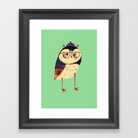 Owl Cutey. Framed Art Print