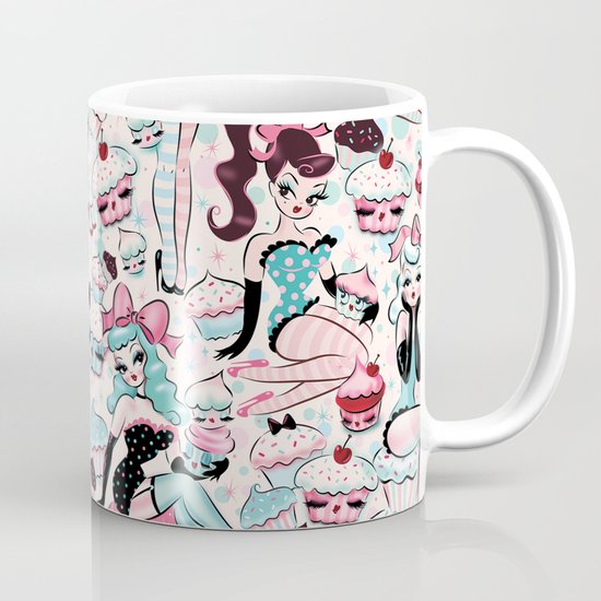 Cupcake Dolls Pattern Mug