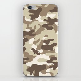 Sand Camouflage Brown And Beige Pattern iPhone Skin