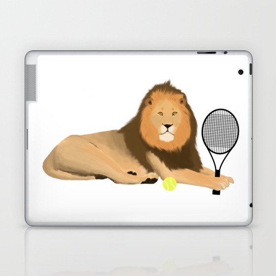 Lion Tennis Laptop & iPad Skin