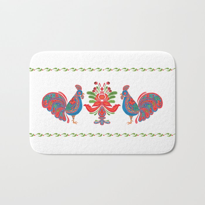 The Blue Roosters Bath Mat