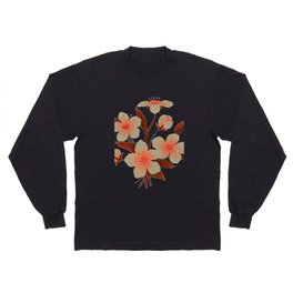 Red and white floral Long Sleeve T-shirt