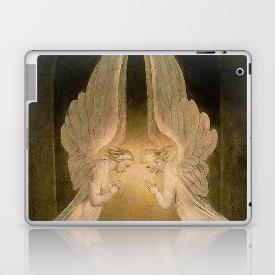 William Blake "Christ in the Sepulchre, Guarded by Angels"(detail) Laptop & iPad Skin