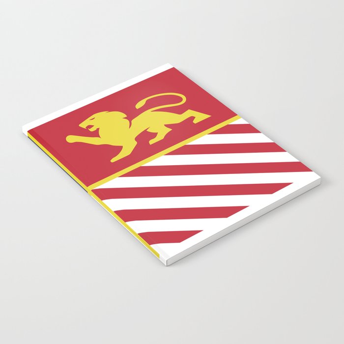 City Of Detroit Flag In Minimal Design Coat Of Arms Notebook By Randysteinhauser Society6