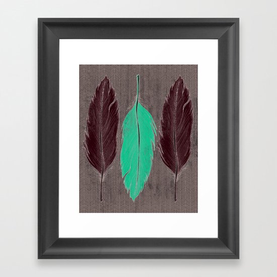 Feathered Framed Art Print