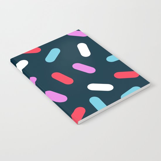 Ralph - pattern design neon bright modern trendy hipster wacka pop art 1980s 80s inspired memphis Notebook