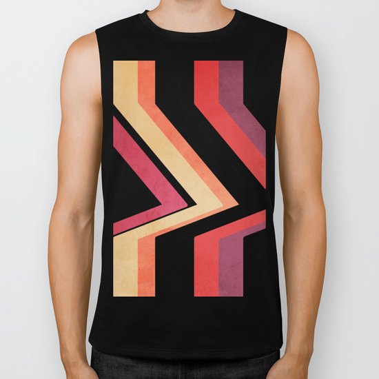 geometric Biker Tank