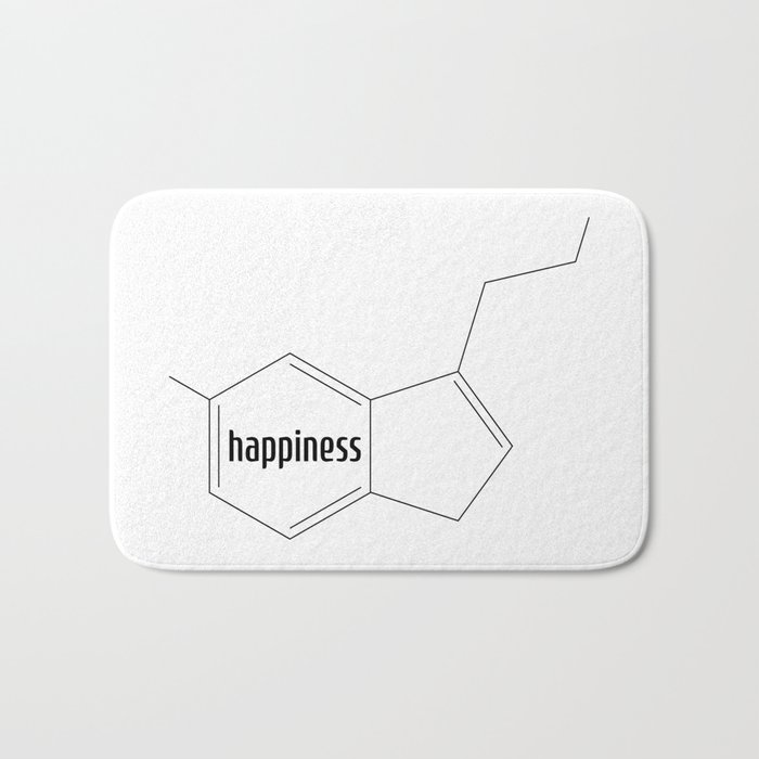Serotonin = Happiness Bath Mat