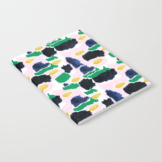 Imogen - painterly abstract palette colorful modern minimal painting boho dorm college hipster trend Notebook