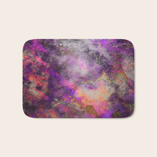 Purple wall Bath Mat