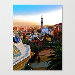 Barcelona - Gaudí's Park Güell Canvas Print