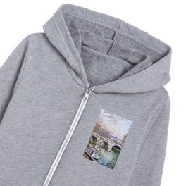 Camille Pissarro "The Pont Royal and the Pavillon de Flore" Kids Zip Hoodie