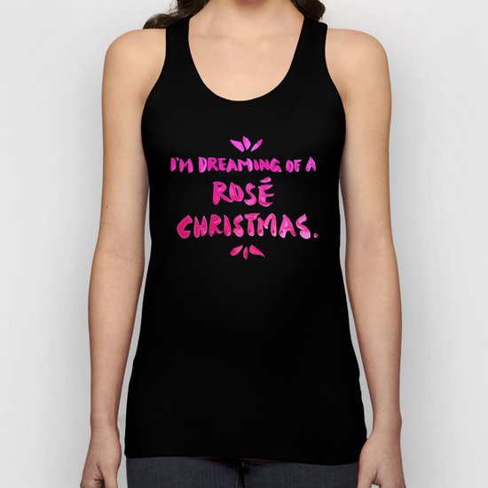 Rosé Christmas Unisex Tank Top