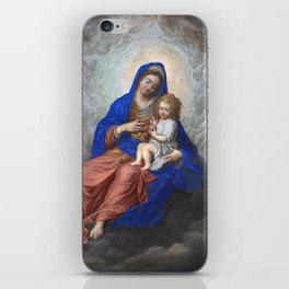 Madonna and Child in Glory - Isaac Oliver iPhone Skin