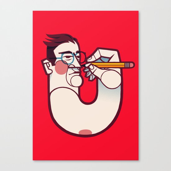 Go draw yourself Canvas Print