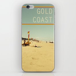 Gold Coast Main Beach retro  iPhone Skin