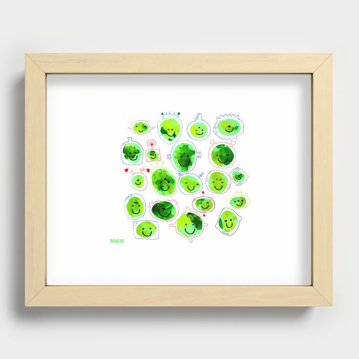 UFO Family Recessed Framed Print