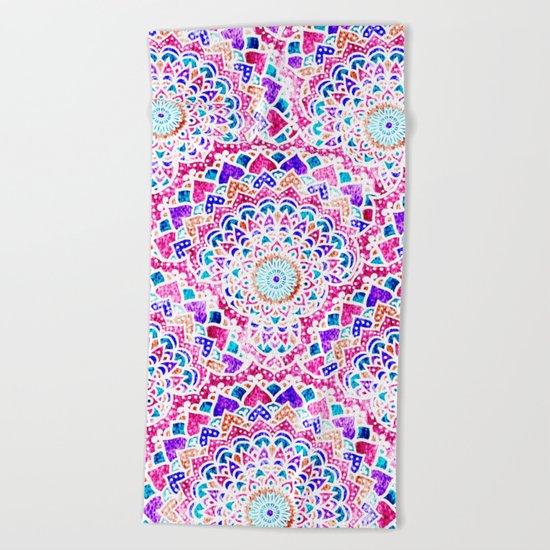 FESTIVAL MANDALAS Beach Towel