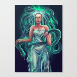 Medusa goddess anime style  Canvas Print
