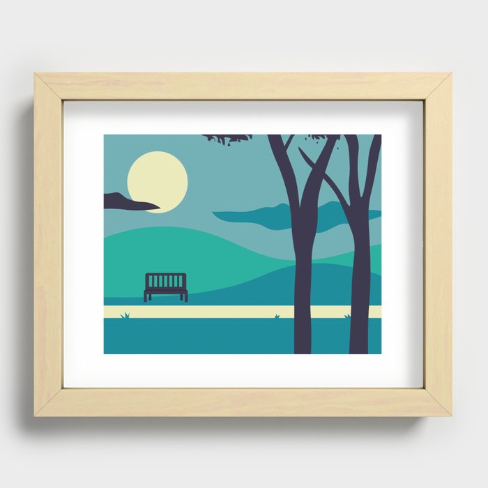Walk in the Park Recessed Framed Print