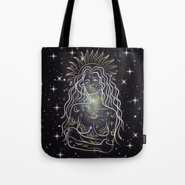 Lady Milky Way Tote Bag