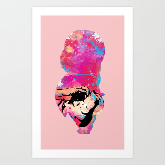 Spirted Away - Baby (red) Art Print