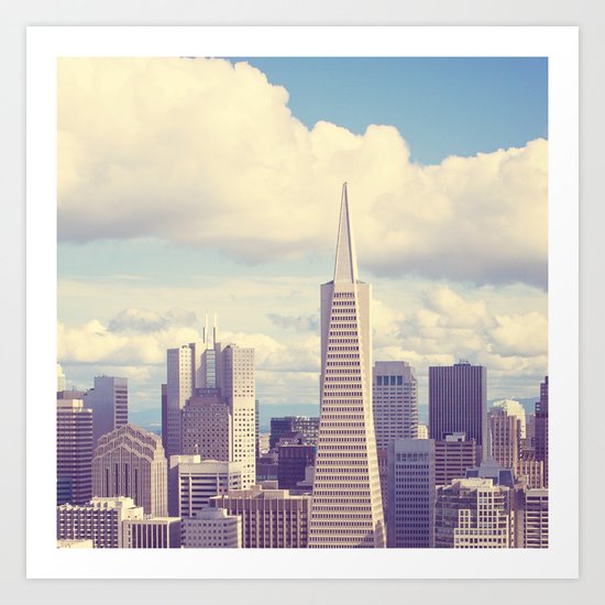 Pyramid in the Sky Art Print