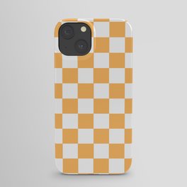 Honey aesthetic Checkerboard Pattern iPhone Case