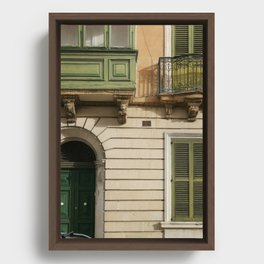 Malta street Framed Canvas