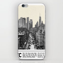 New York City Skyline Minimalist iPhone Skin