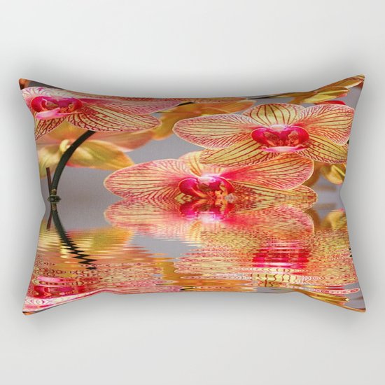 Orchid Reflections Rectangular Pillow