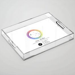 Aries Zodiac | Color Wheel Acrylic Tray