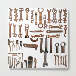 Old tools Metal Print