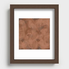 Brown Abstraction Recessed Framed Print