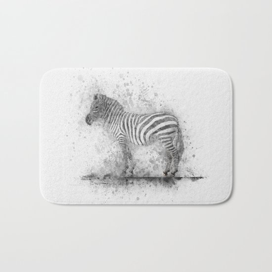 Zebra Bath Mat
