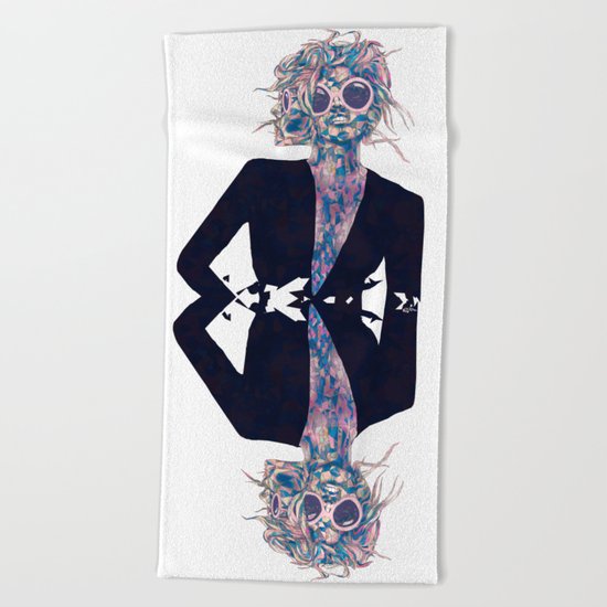 Pastel Light Four Eyes Beach Towel