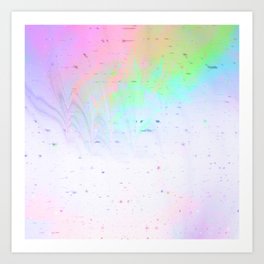 Rainbow paper Art Print